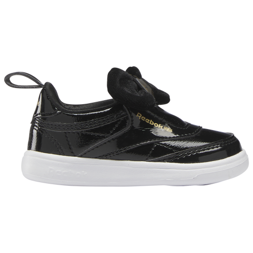 

Boys Reebok Reebok Club C Slip On - Boys' Toddler Shoe Black/Gold Size 04.0