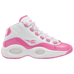 Girls' Grade School - Reebok Question Mid - Pink/White