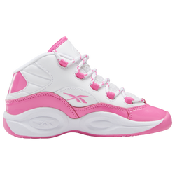Girls' Preschool - Reebok Question Mid - Pink/White