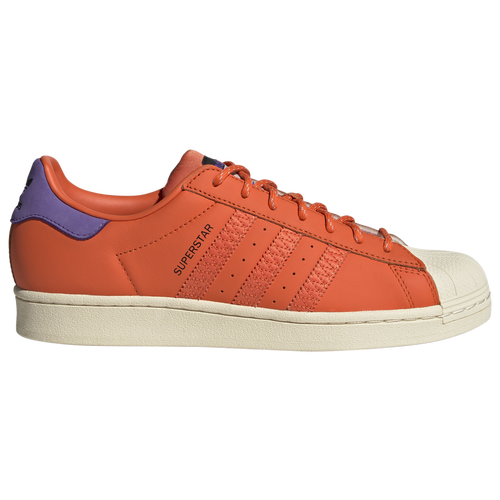 

adidas Originals Mens adidas Originals Superstar Casual Sneaker - Mens Basketball Shoes Semi Impact Orange/Craft Orange/Purple Rush Size 10.5