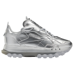 Women's - Reebok Classic Leather Cardi - Silver/Silver
