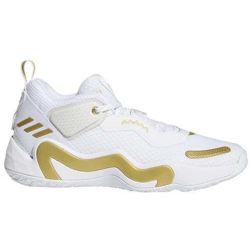 

adidas Mens adidas D.O.N. Issue 3 - Mens Basketball Shoes White/Metallic Gold/White Size 8.0