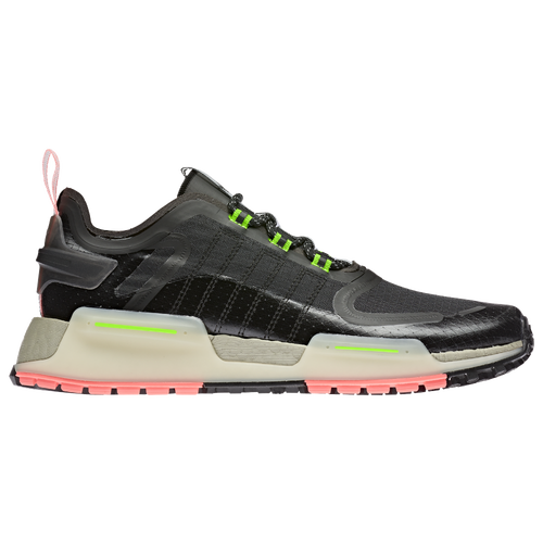 Adidas nmd black and neon outlet green