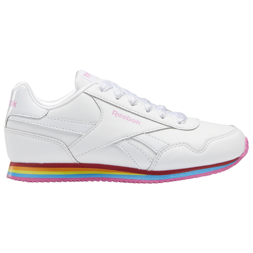 

Girls Preschool Reebok Reebok Royal Classic Jogger 3.0 - Girls' Preschool Running Shoe White/Pink Size 02.5