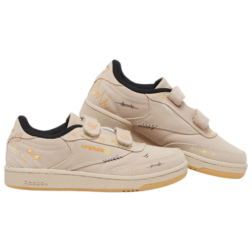 

Boys Preschool Reebok Reebok Club C Looney Tunes - Boys' Preschool Basketball Shoe Grey/Black/Yellow Size 02.5