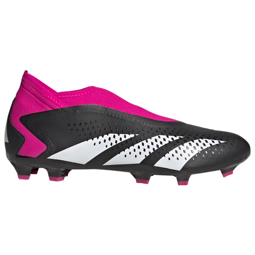 

adidas Mens adidas Predator Accuracy.3 Laceless FG Soccer Cleats - Mens Shoes Core Black/Ftwr White/Team Shock Pink Size 11.0