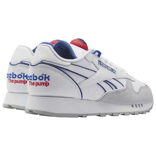 Reebok classic white with blue on sale