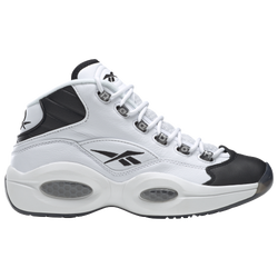 Grade School - Reebok Question Mid - White/Black/White