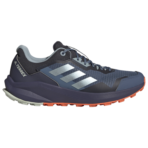 

adidas Mens adidas Terrex Trailrider Trail Running Shoes - Mens Blue/Grey/Red Size 10.5