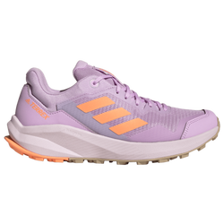 Women's - adidas Terrex Trailrider Trail Running Shoes - Lilac/Beam Orange/Almost