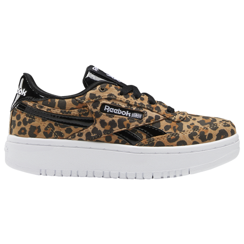

Reebok Girls Reebok Club C Double - Girls' Preschool Running Shoes Sahara/Black Size 3.0