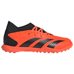 Boys' Grade School - adidas Predator Accuracy.3 Turf - Black/Black/Team Solar Orange