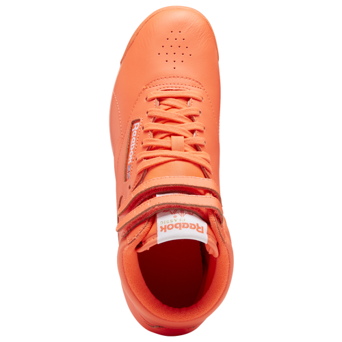 Reebok freestyle hi orange on sale