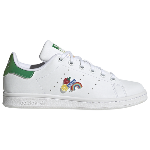 

adidas Originals adidas Originals Stan Smith Positivity - Girls' Grade School White/Green/Multi Size 07.0