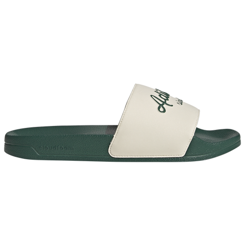 MENS - adidas Adilette Shower Slides - Collegiate Green/Wonder White