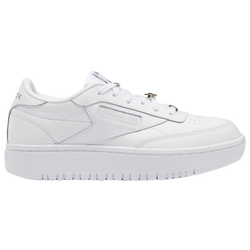 Girls' Grade School - Reebok Club C Double - White/Gray