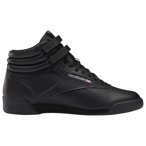 

Reebok Girls Reebok Freestyle High - Girls' Grade School Running Shoes Black/Black Size 04.0
