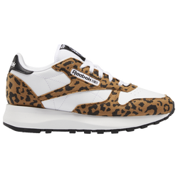 Girls' Grade School - Reebok Classic Leather - Cheetah Brown/White/Black