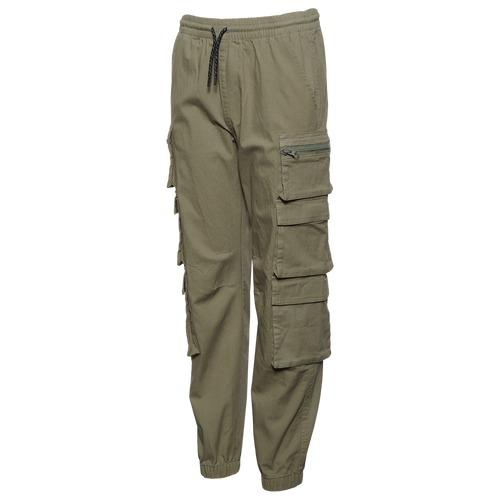 Lckr Boys   Stacked Pocket Joggers In Green