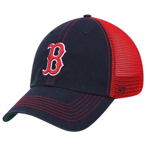 

47 Brand Mens Boston Red Sox 47 Brand Red Sox Trucker Hat - Mens Navy Size One Size