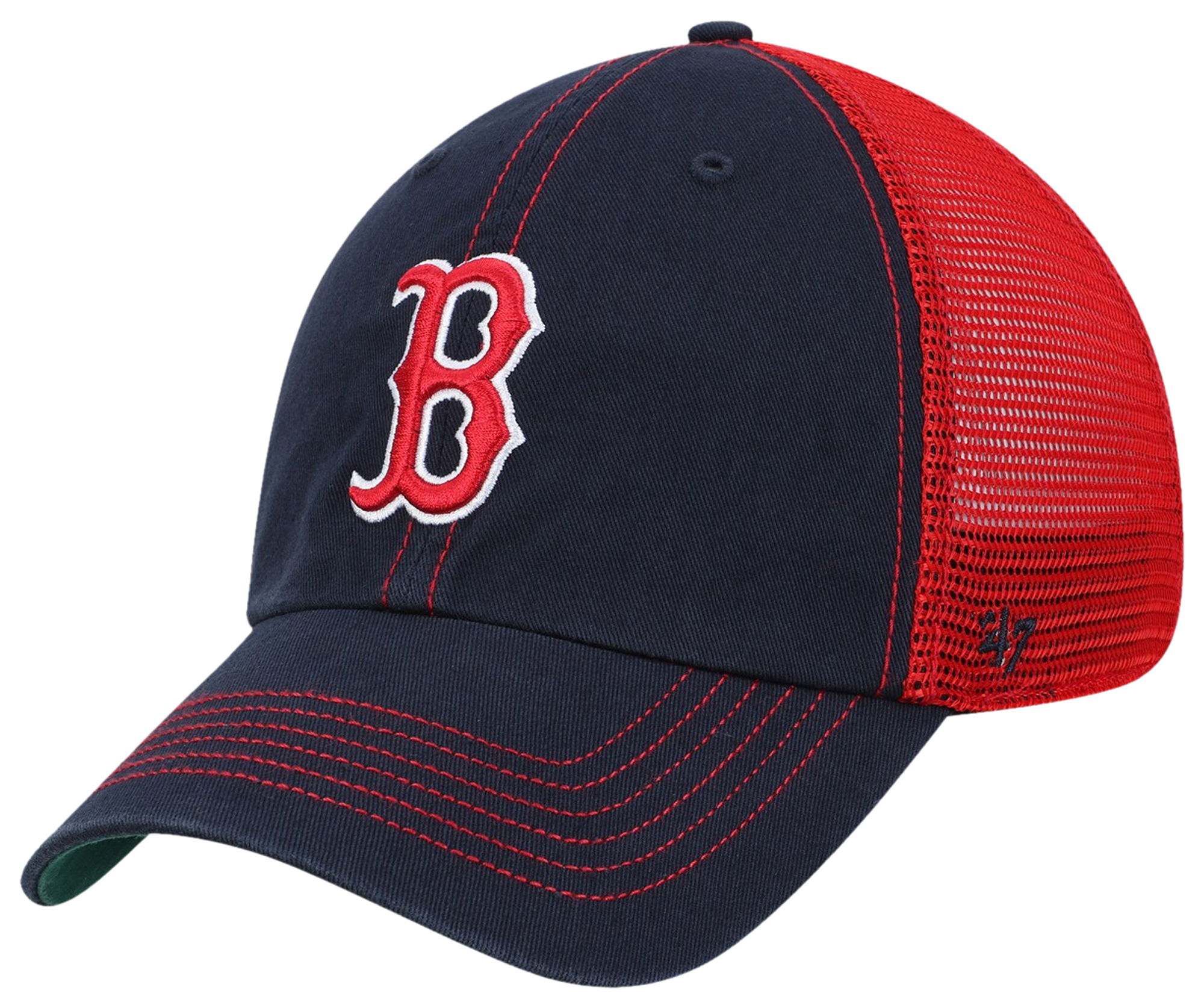 47 Men's '47 Navy/White Boston Red Sox Spring Training Burgess Trucker  Adjustable Hat