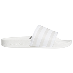 Women's - adidas Adilette - White/Silver