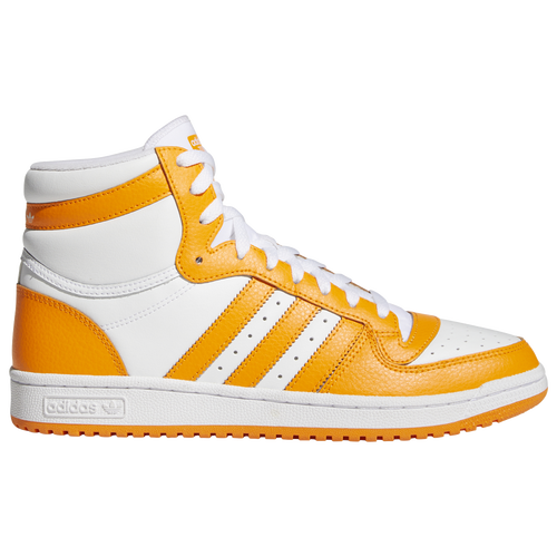 

adidas adidas Top Ten Mid - Mens White/Orange Size 10.5