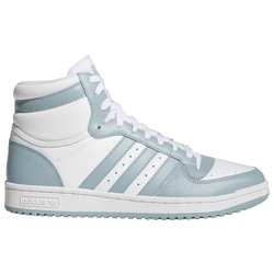 Men's - adidas Originals Top Ten Mid - White/Gray/White