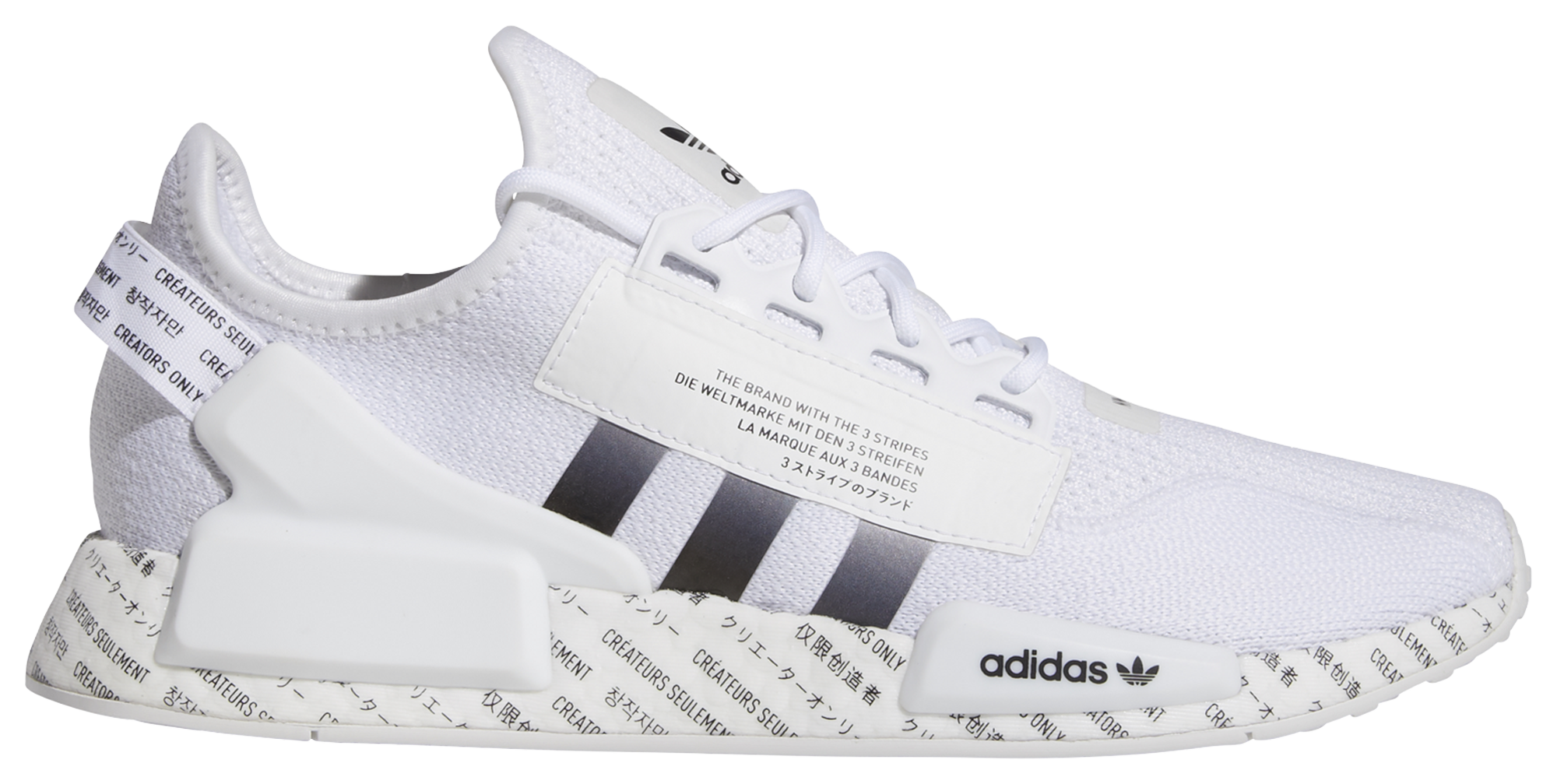 adidas nmd v2 white black