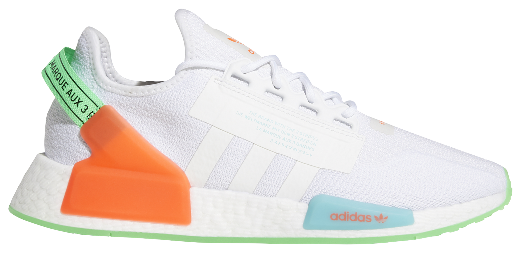 adidas nmd r1 white black blue