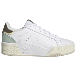 Women's - adidas Originals Court Tourino Bold Casual Sneakers - White/Green