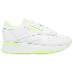 Women's - Reebok Classic Leather Double - White/Yellow