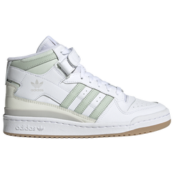 Women's - adidas Forum Mid - White/Linen Green/Gum