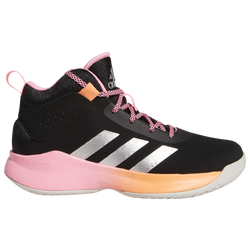 Boys' Grade School - adidas Cross Em Up 5 - Black/Silver Metallic/Beam Pink