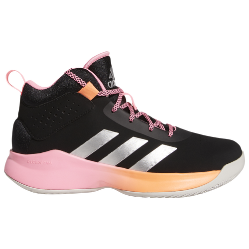

Boys adidas adidas Cross Em Up 5 - Boys' Grade School Basketball Shoe Black/Silver Metallic/Beam Pink Size 06.0