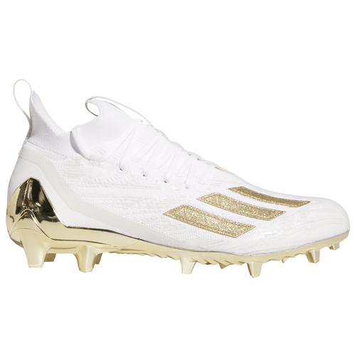 

adidas Mens adidas adiZero 12.0 Primeknit - Mens Football Shoes Gold Metallic/White Size 13.0