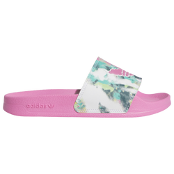 Girls' Grade School - adidas Originals Adilette Multi Tie Dye - Tie Dye/Pink