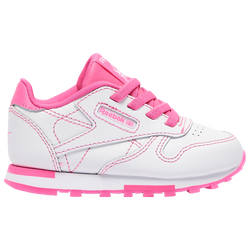 Girls' Toddler - Reebok Classic Leather - White/Pink