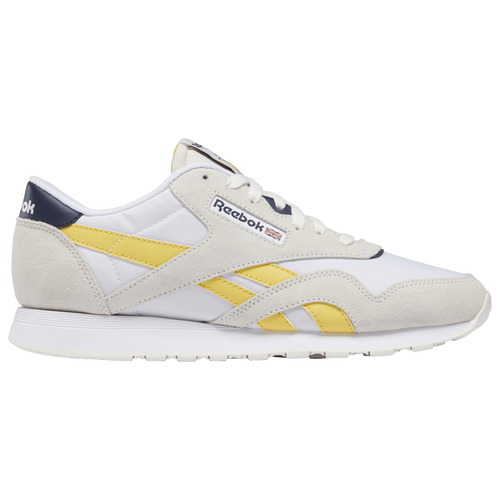 

Reebok Classic Leather Nylon - Mens Yellow/White/Navy Size 14.0