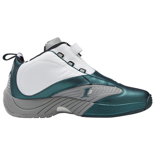 

Reebok Mens Reebok Answer IV Tunnel Wall - Mens Shoes White/Teal/Grey Size 11.0