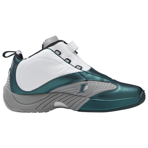 

Reebok Mens Reebok Answer IV Tunnel Wall - Mens Basketball Shoes White/Grey/Teal Size 9.5