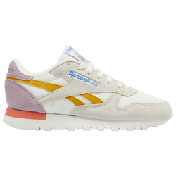 Women's - Reebok Classic Leather - Chalk/Yellow