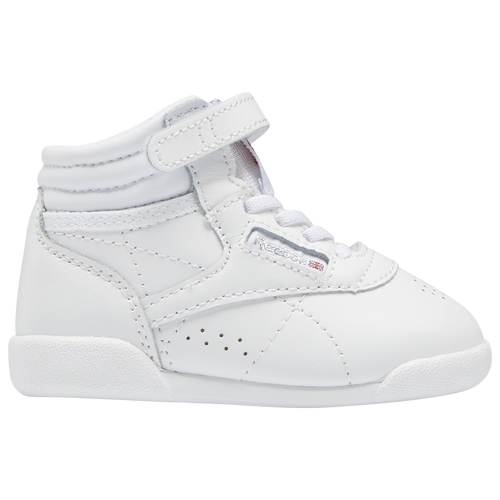 

Reebok Boys Reebok Freestyle High - Boys' Toddler Running Shoes White/White Size 10.0