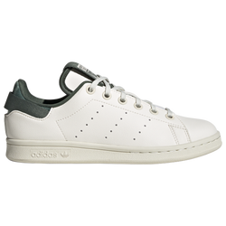 Boys' Grade School - adidas Stan Smiths - White/White/Green