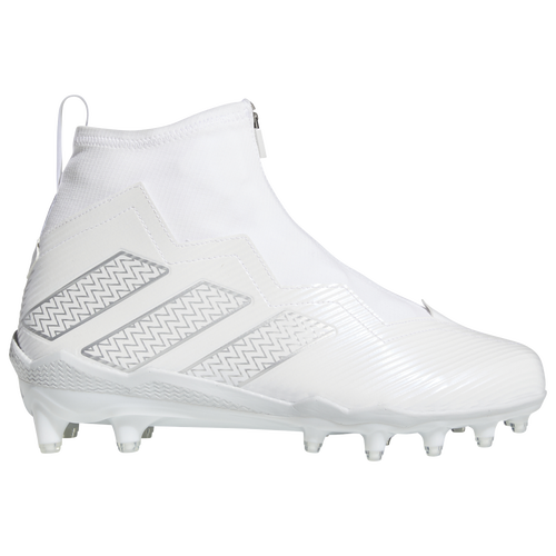

adidas Mens adidas Nasty 2.0 - Mens Football Shoes White/Metallic Silver/Clear Grey Size 10.5