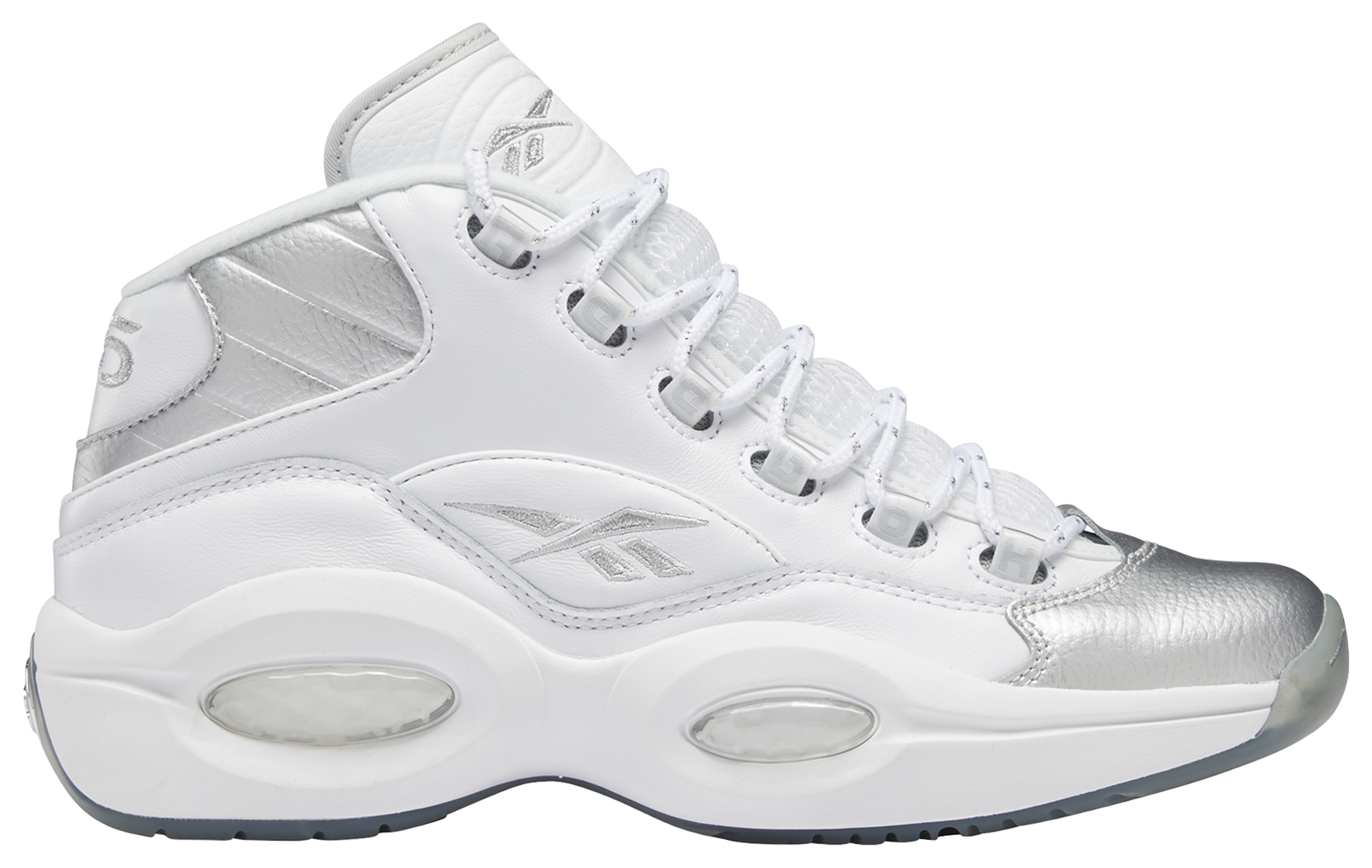 Reebok question mid white hot sale ice