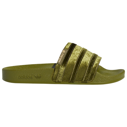

adidas Womens adidas Adilette Holidaze Slides - Womens Shoes Olive/Olive/Green Size 06.0
