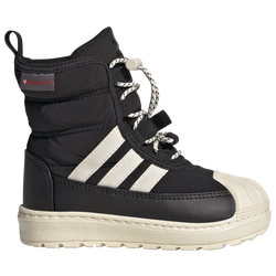 Girls' Toddler - adidas Originals Superstar 360 Boot 2.0 - Black/Black/Ecru Tint