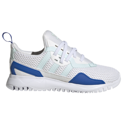 Girls' Preschool - adidas Originals Flex Elastic Laced - White/Almost Blue/Bluebird