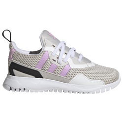 Girls' Preschool - adidas Originals Flex Elastic Laced - Grey/Bliss Lilac/White
